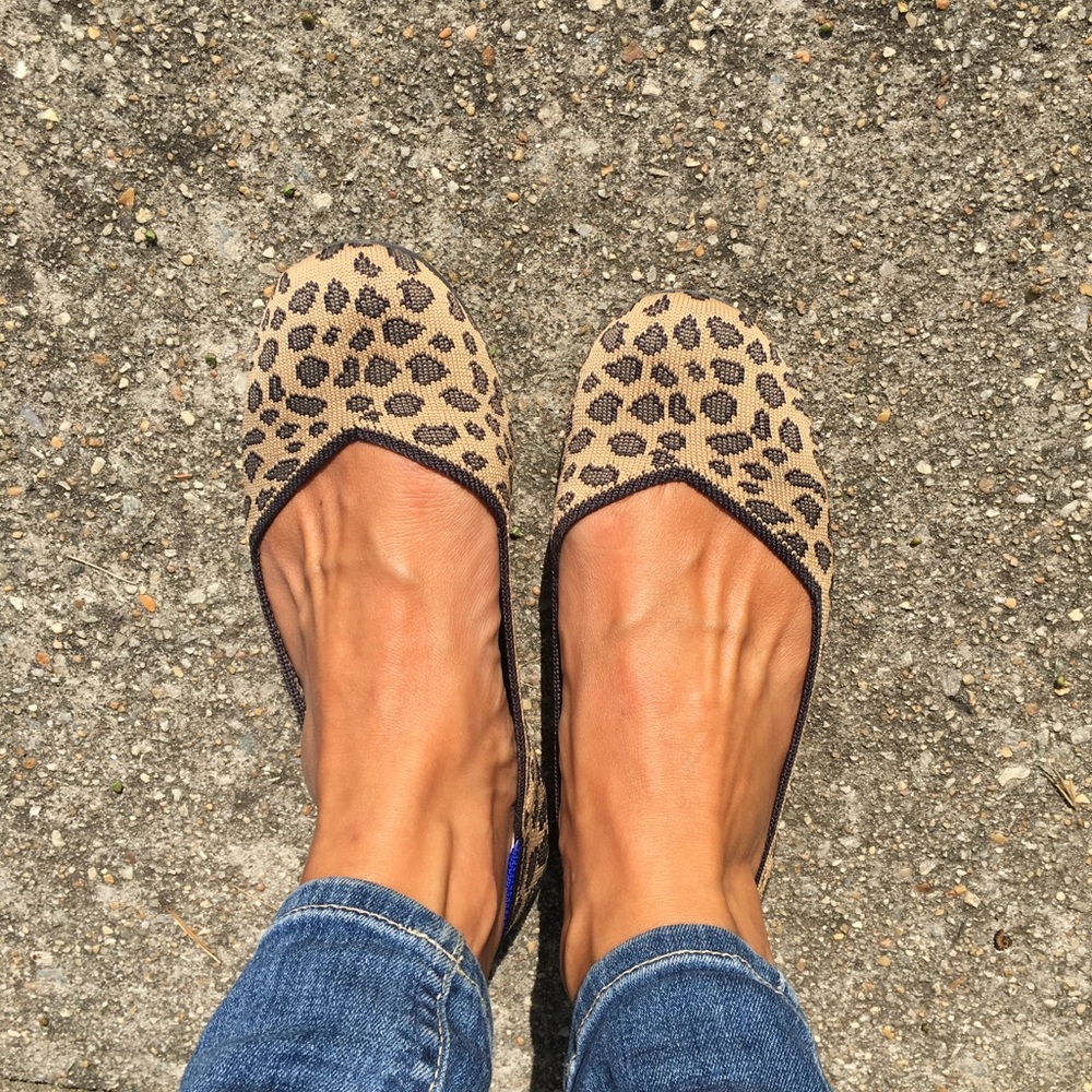 Rothys leopard shoes VGUC
